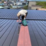 小樽市の戸建て屋根塗装の作業事例②