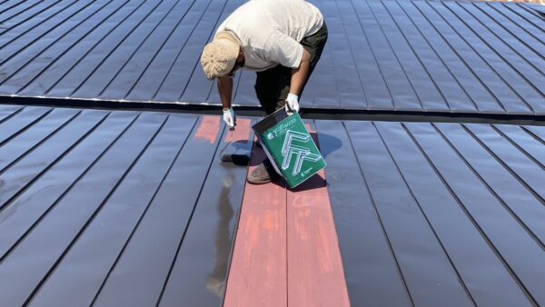 小樽市の戸建て屋根塗装の作業事例②